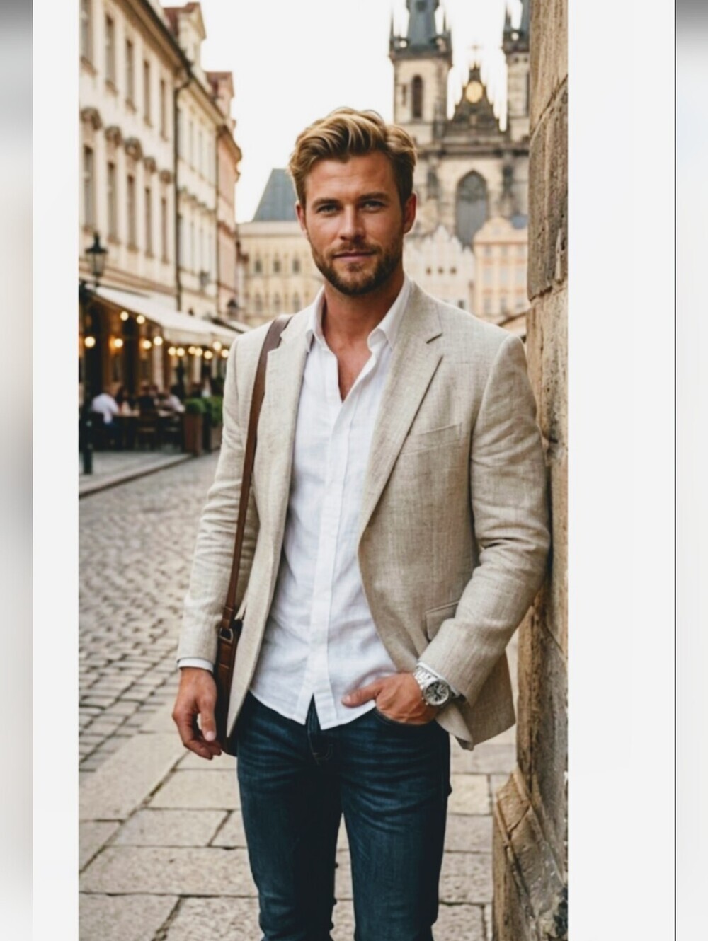 OAK HILL Men's Sport Coat Linen Classic Two-Button Sz 2XL 50R/52R